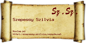 Szepessy Szilvia névjegykártya